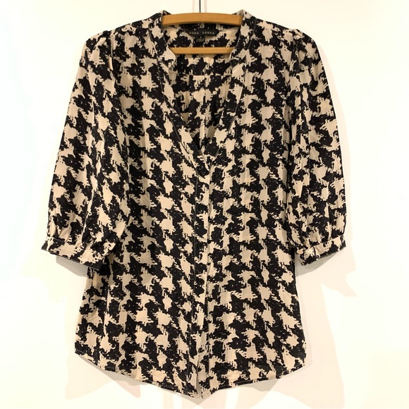 Dora Landa Tops - Silk 3/4 Length Sleeve Blouse — Size S